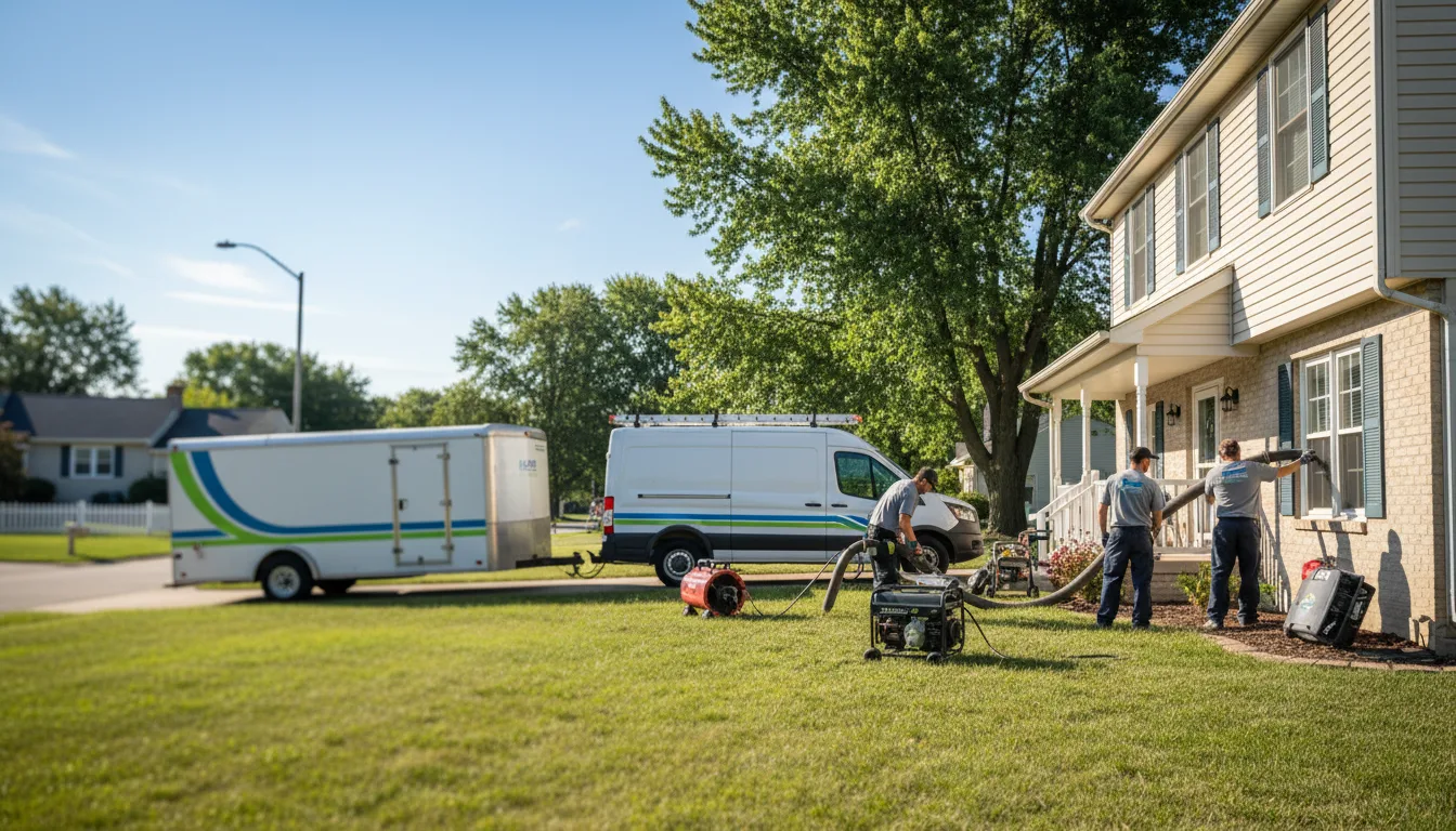 Flooded Basement Restoration And Cleanup With Repair in Carlisle, IN near me